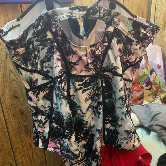 Tropical Print Bathing Suit - Picture 2 of 5